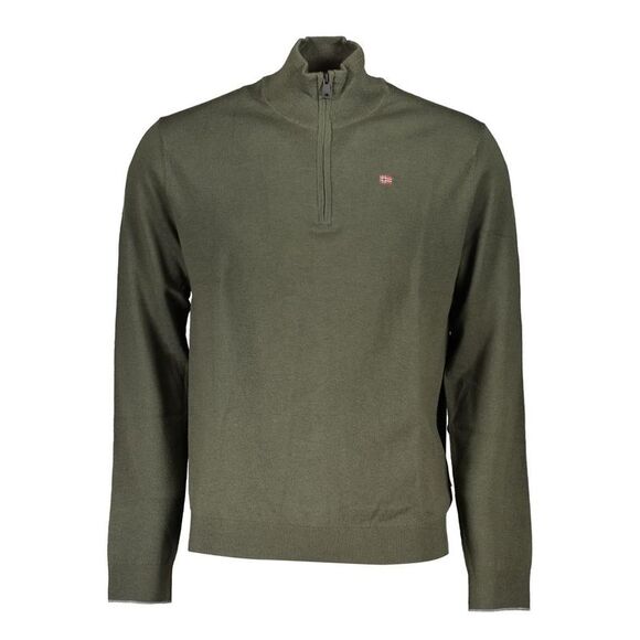 Napapijri Green Fabric Men Men's Sweater